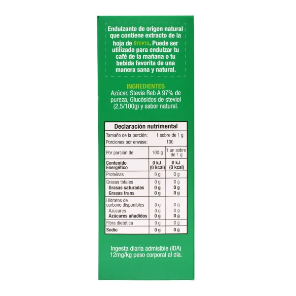 Endulzante Stevia 100 Sob
