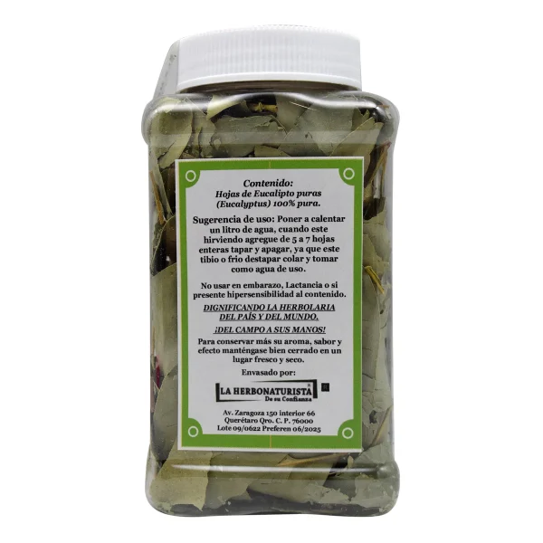 La herbonaturista Eucalipto Hojas 50 G