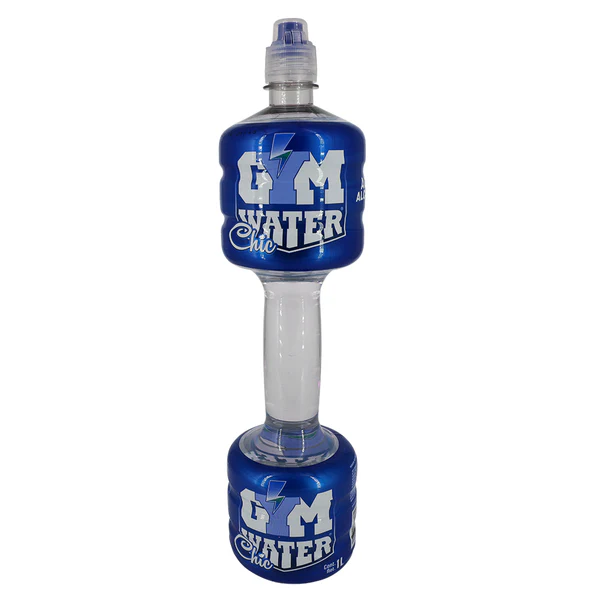GYM WATER 1 LT AGUA ALCALINA AZUL PH8.5