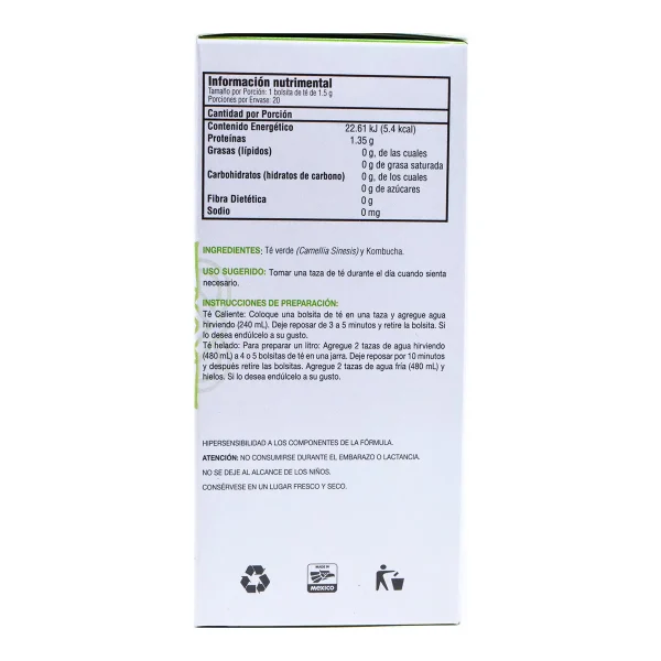 Infusion Kombucha Te Verde 30 G