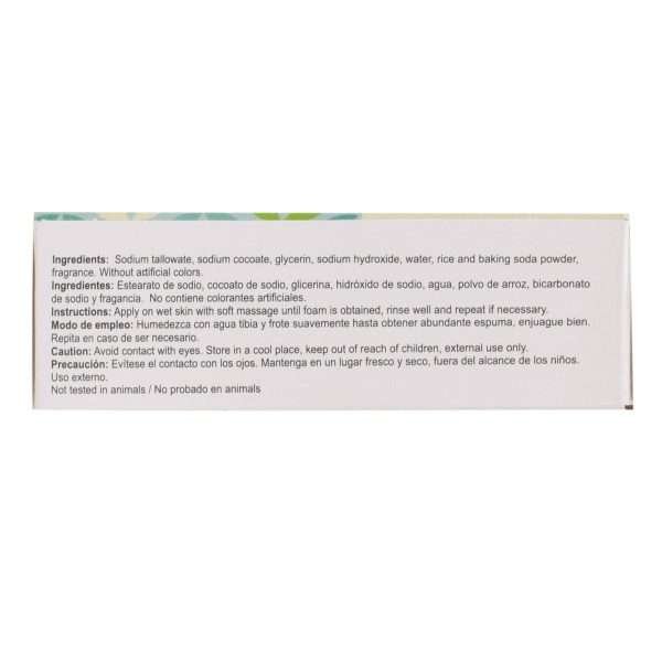 Jabon Arroz Y Bicarbonato 100 G