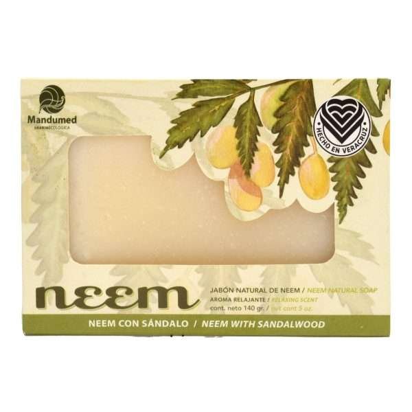 Jabon De Neem Con Sabila Y Sandalo 140 G