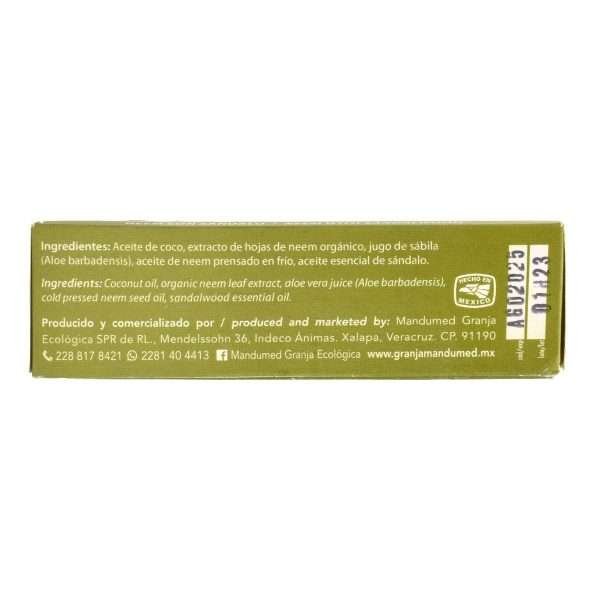 Jabon De Neem Con Sabila Y Sandalo 140 G