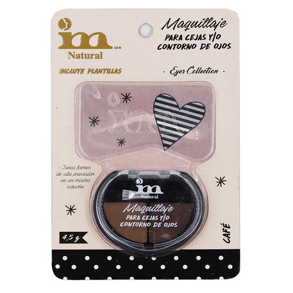 MAQUILLAJE PARA CEJAS Y-O CONTORNO DE OJOS CAFE BLISTER 4.5 GR