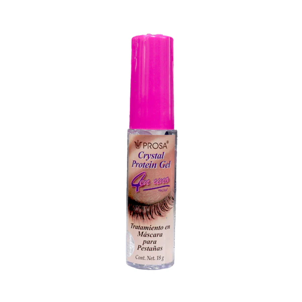 MASCARA EN GEL CRYSTAL PROTEIN 4 EN 1 P/PESTAÑAS 18 GR  1X100