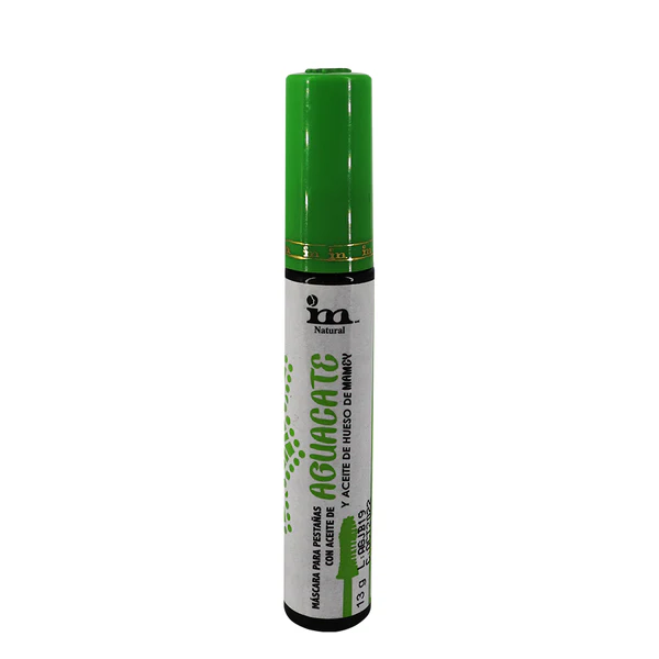 MASCARA PARA PESTAÑAS CON ACEITE DE AGUACATE13GR TUBO TAPA VERDE