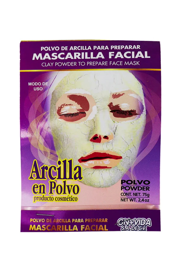 MASCARILLA FACIAL DE ARCILLA 75 GRS