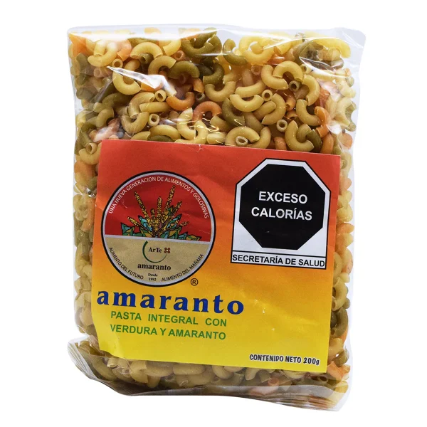 Pasta Integral Amaranto Codito 200 G