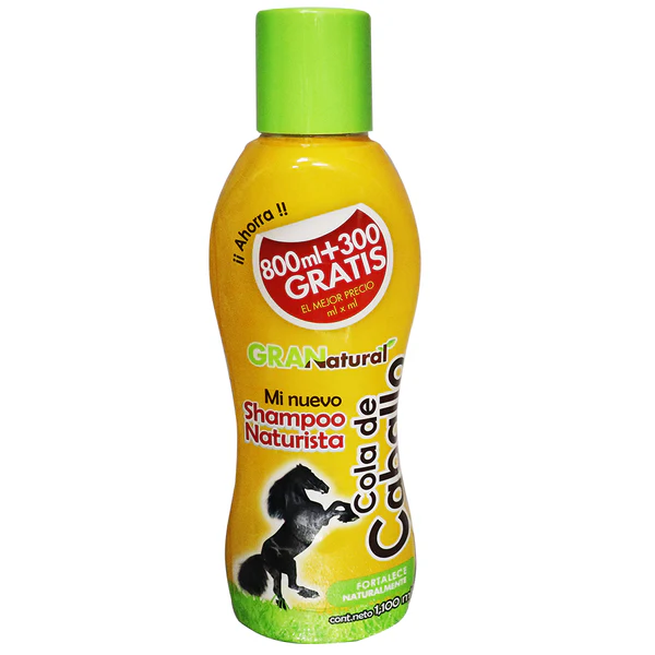 SHAMPOO GRAN NATURAL COLA DE CABALLO 1100 ML mi nuevo shampoo naturis