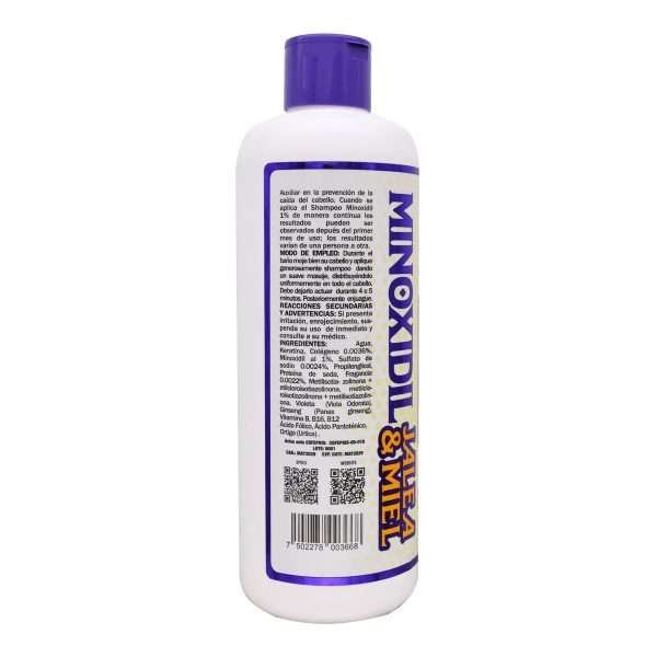 Shampoo Engrosador Minoxidil Jalea Miel 950 Ml
