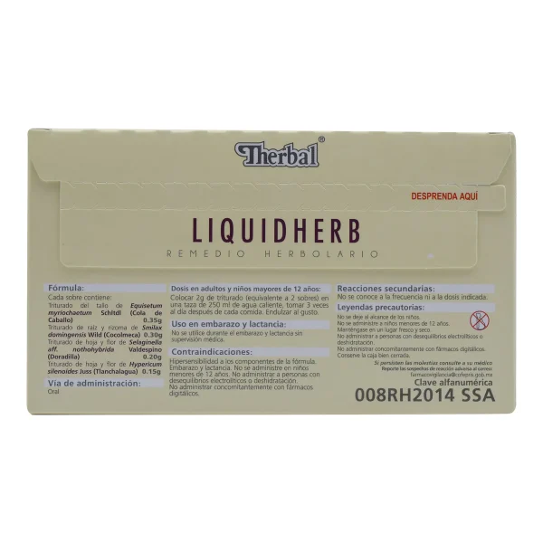 Te Liquidherb Remedio Herbolario 25 Sob