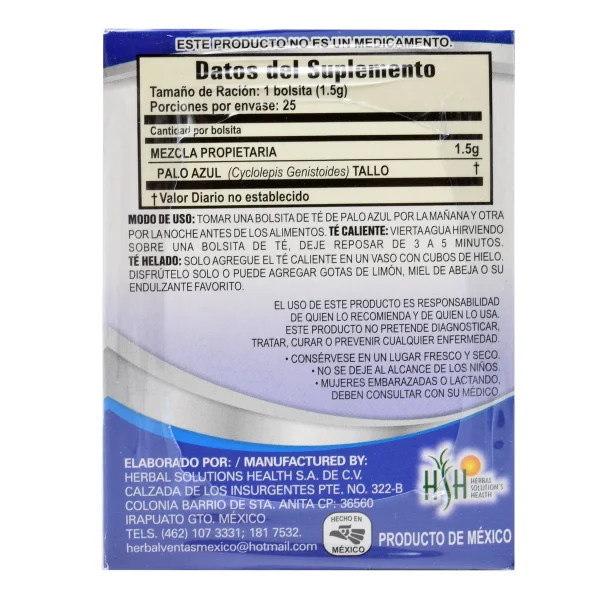 Te Palo Azul 25 Sob natural vitality