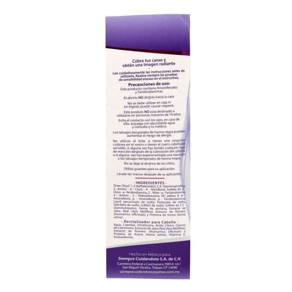 Tinte Al Agua Tono Negro Azulado 10 G