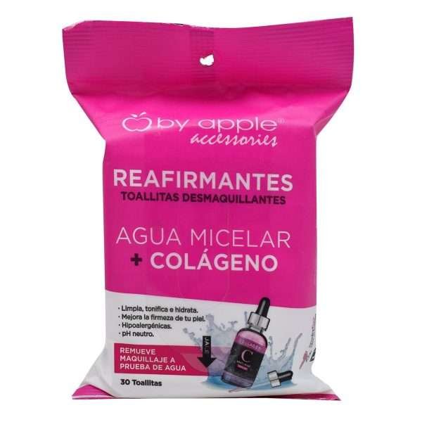Toallita Desmaquillante Con Agua Micelar Y Colageno 30 Pzas