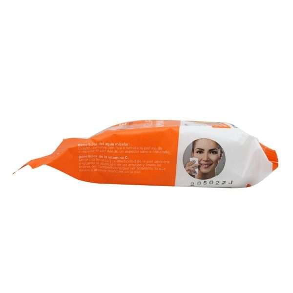 Toallita Desmaquillante Con Agua Micelar Y Vitamina C 30 Pzas